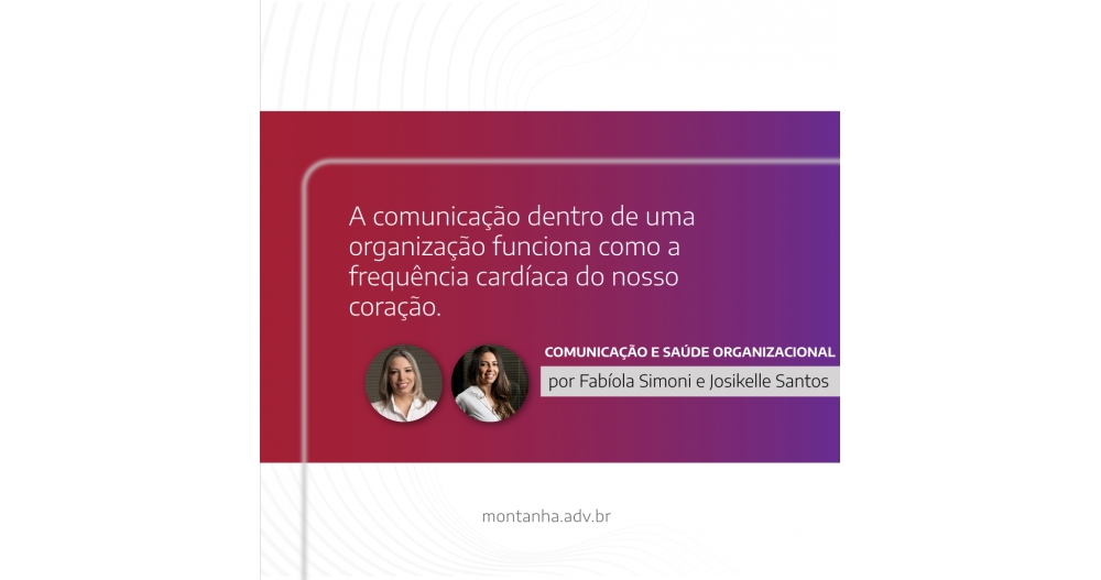 COMUNICAÇÃO E SAÚDE ORGANIZACIONAL