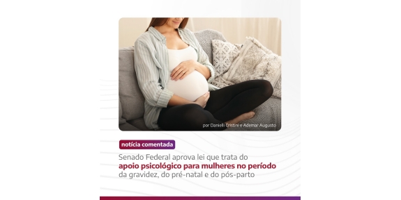 Senado Federal aprova a Lei nº 14.721/2023, que trata do apoio psicológico para grávidas e mães no período da gravidez, do pré-natal e do pós-parto, alterando os artigos 8º e 10 do Estatuto da Criança e do Adolescente (ECA)
