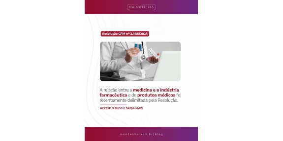A relação entre a medicina e a indústria farmacêutica e de produtos médicos foi recentemente delimitada pela Resolução CFM nº 2.386/2024